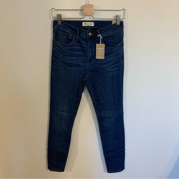 NWT Madewell Roadtripper High Rise Skinny Jeans in Orson Wash, Size 28 - Picture 5 of 12